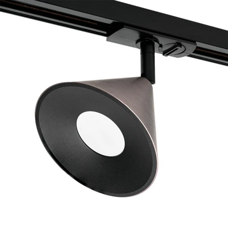 Трековый светильник однофазный Wolta WTL-GU10/08CH под лампу GU10 Черный / Серый BELLO