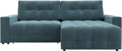 Диван угловой с полками Лига-053 НПБ Лига Диванов (Велюр) арт.128936