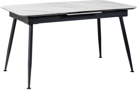 Стол R-Home Месси раздвижной 120-160 Светлый мрамор/Бабочка
