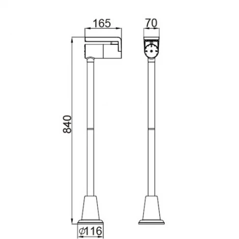 Наземный светильник Oasis Light W6191-840