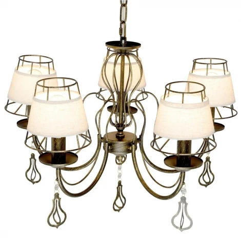 Подвесная люстра Максисвет Текстиль 2-6576-5-BKS E14