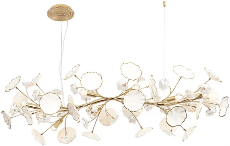 Подвесной светильник Crystal Lux MARGO SP10 (220V, на тросе, цветы)