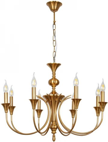 Подвесная люстра Arte Lamp Collinetta A4094LM-8PB (220V, на цепи, подсвечник, свеча)