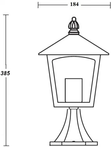 Наземный фонарь Oasis Light 15904 Gb (220V, фонарь, IP44)
