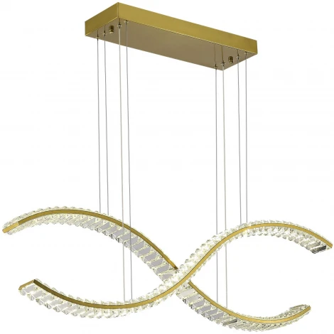 Подвесной светильник ST Luce Aceno SL6206.303.44 Латунь/Прозрачный LED 1*44W 3000K (220V, на тросе)