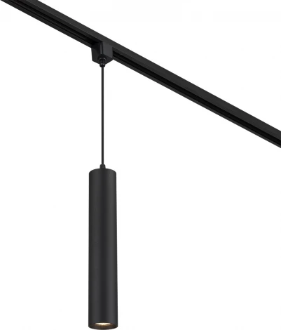 Трековый светильник однофазный Escada 20001 20001TRP/01 SBK 1x50Вт GU10, металл, черный матовый (220V, круглые)