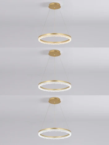 Подвесной светильник светодиодный Natali Kovaltseva Day LED LAMPS 81486 (регулировка яркости, 220V, пульт управления, на тросе, кольцо)