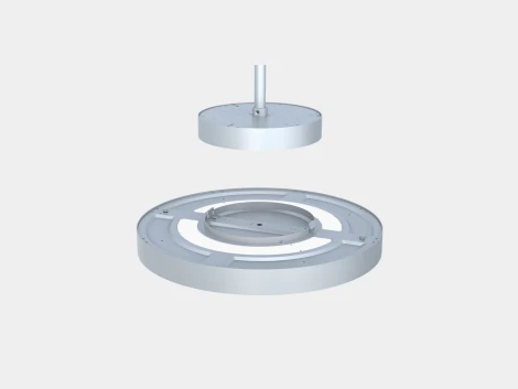 Светильник потолочный NX серебро 18 Вт 4200K Lumker DL-NEFRIT350-18-SL-NW