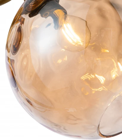 Бра настенное Memoria V000094 (11003/1W Cognac) (220V, шар)