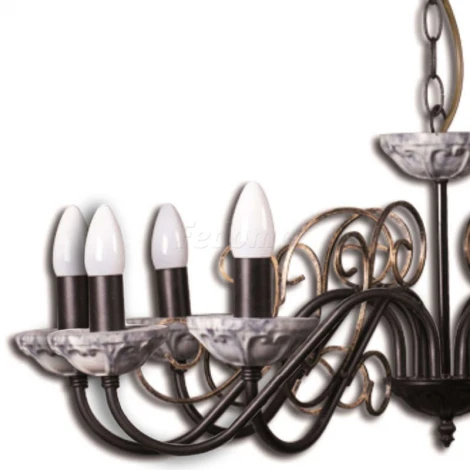 Люстра подвесная Day&Night, 8 ламп, белый с золотом