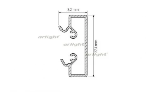 Основание ALU-BASE-2000 Small (Металл) 015467 Arlight