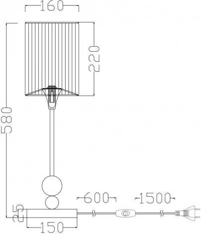 Интерьерная настольная лампа Freya Lauren FR5093TL-01CH