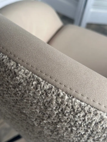 Стул ГУННАР (GUNNAR) 360 град, цвет БЕЖЕВЫЙ VEGA-11 / MIAMI-160, ткань / ЧЕРНЫЙ каркас, ®DISAUR M-City 64847