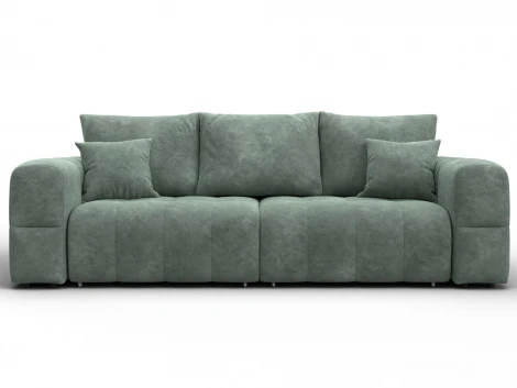 Диван прямой Лига-110 НПБ (ДВП,ДСП,ЛДСП,Брус,Фанера,Велюр/Зеленый) Лига Диванов 136506