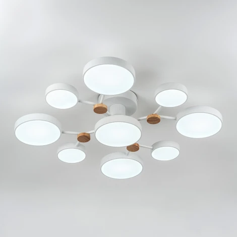 Потолочная люстра светодиодная с пультом с регулировкой цветовой температуры и яркости LED4U LED4U L3201-780 WT