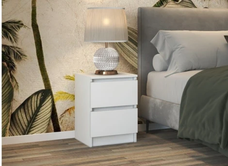 Тумба прикроватная Woodville Косео 2 белый 540730