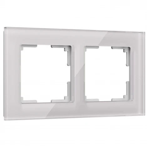 Рамка на 2 поста Favorit (дымчатый,стекло) Werkel W0021117 (a050895)