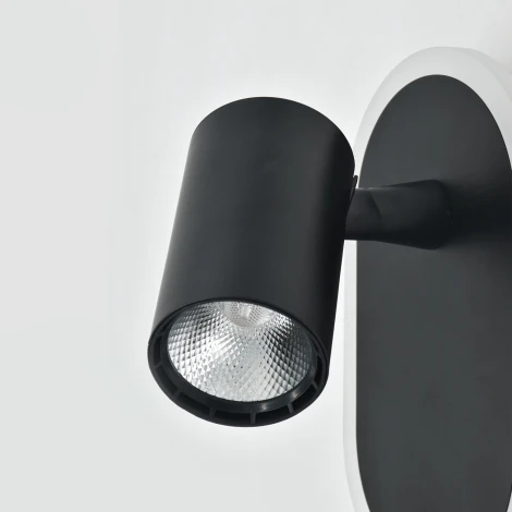 Спот светодиодный Escada Omega 10222/2LED Black 11Вт, 4000K, металл/акрил, чёрный/белый (220V)