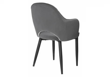 Обеденный стул на металлокаркасе Woodville Vener dark gray 11864
