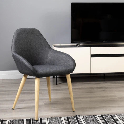 Кресло Kent темно-серый/нат.дуб R-Home арт.410119131h_ТмСер_н.дуб