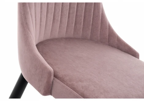 Стул Woodville на металлокаркасе Kora light purple / black 15094