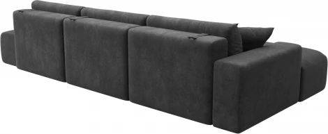 Диван угловой Лига-036 НПБ Модерн Лонг левый угол Лига Диванов (Велюр) арт.127745L