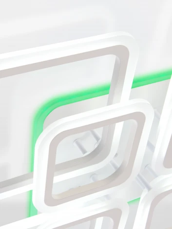 Потолочная люстра светодиодная с пультом ДУ W с RGB, белый, LED Natali Kovaltseva Spektr LED LAMPS 81108/6C