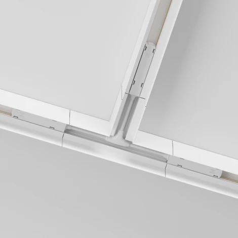 Коннектор Т-образный накладной белый Maytoni Accessories for tracks Gravity TRA010CT-41W