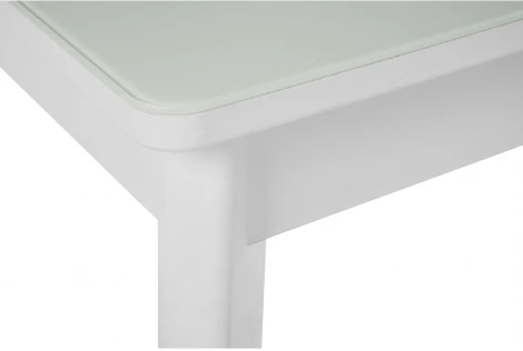 Стол стеклянный Арья 120 белый / шагрень белая 483880 Woodville