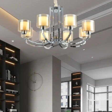 Подвесная люстра Arte Milano Neapolis-77207 277207/8 Ni (220V, на цепи)