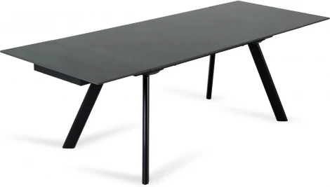 Раскладной обеденный стол Bronte ОГОГО Обстановочка! (Керамика/Черный) арт.926803