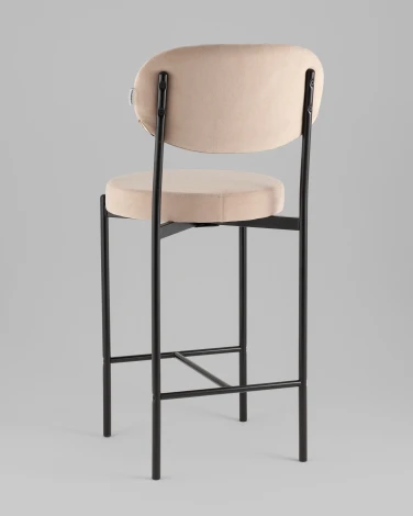 Стул Бриф Original N полубарный велюр бежевый Stool Group УТ000042858