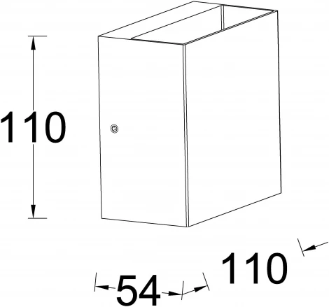Архитектурная подсветка светодиодная Oasis Light TUBE LED W1040-2-3K Sb (220V, IP54)
