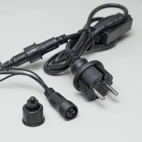 Гирлянда «Шарики» 5м RGB 220В,  20 LED, провод черный каучук, IP65 Laitcom HB20-1-2RGB