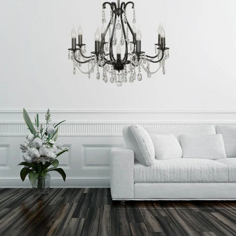 Подвесная люстра Arti Lampadari Ercolano E 1.1.8.601 N (220V, на цепи, подсвечник, свеча)