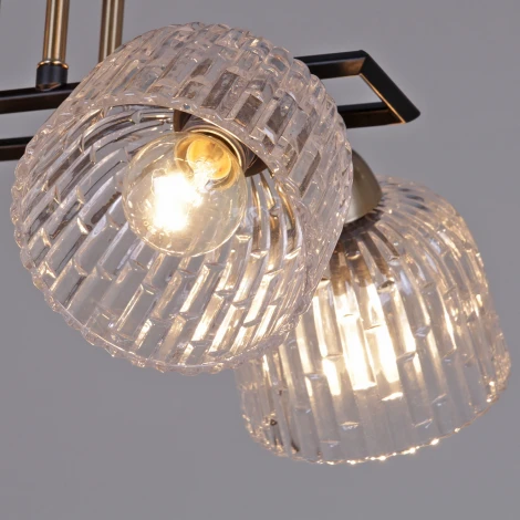 Потолочная люстра на штанге ILLUMICO IL0794-8CSQ-25BKAB ELITE