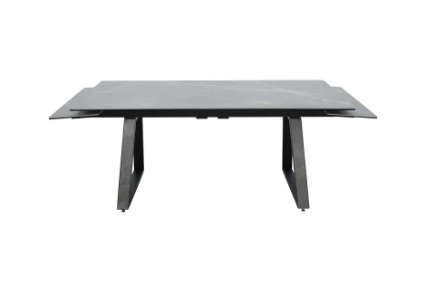 Стол NEW, Керамогранит, Черный матовый муар/Bayona grey/ Аврора Монако 102124