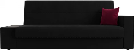 Диван-книжка Лига-020 стол слева (Черный,Бордовый/Микровельвет) Лига Диванов арт.118515L