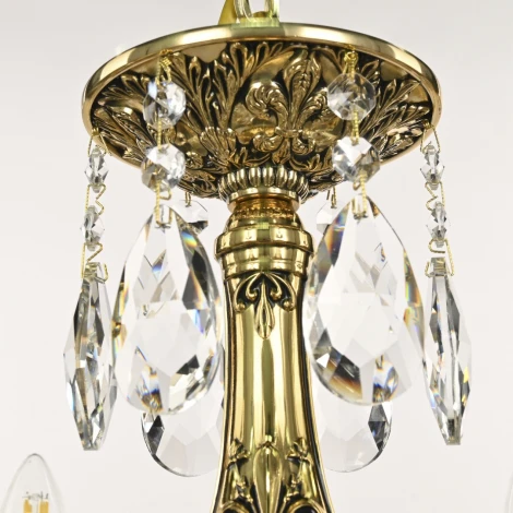 Подвесная люстра Bohemia AL7901 AL79101/6/175 A GB (220V, подвески, на цепи, подсвечник, свеча)