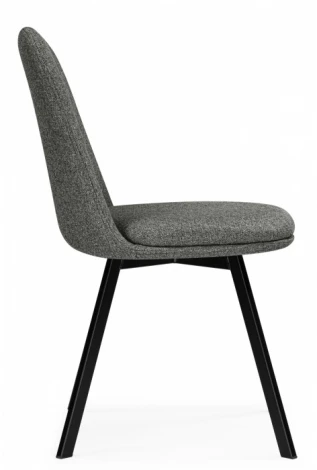 Обеденный стул Woodville Texas (Металл, Рогожка/Черный) арт.15886