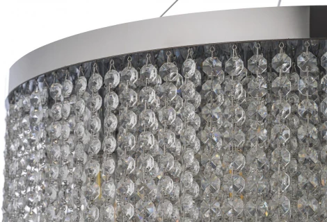 Подвесная люстра хрустальная Dio D`arte Gaby Nickel Gaby E 1.5.60.100 N (220V, на тросе)