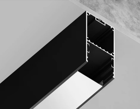 Алюминиевый профиль накладной/подвесной "Profile System" для светодиодной ленты до 32,8мм Ambrella Illumination GP3000BK