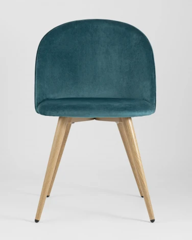 Стул Stool Group Лион велюр с ромбами аквамарин УТ000002228