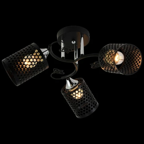 Потолочная люстра на штанге Reluce 11320-0.3-03 BK+CR (220V)