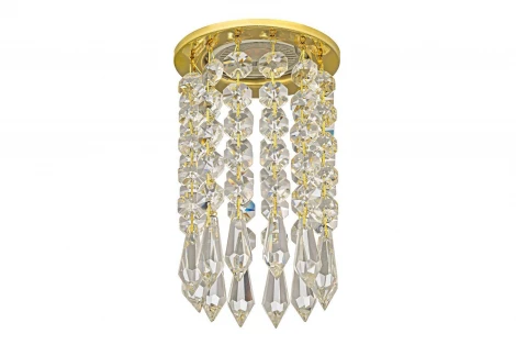 Встраиваемый светильник хрустальный Dio D'Arte Osimo Gold GU10.5.14.8.121 G (220V, круглые)