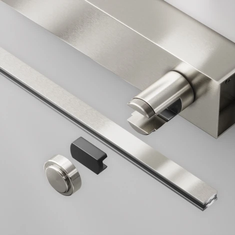 Основание настенное Wall для блока питания с вводом питания Maytoni Accessories for tracks Flarity TRA155CW-BB-PT (24V)