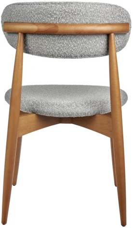 Стул Bradex Home Lucas светло-серый букле с ножками цвета орех (RF 0547)