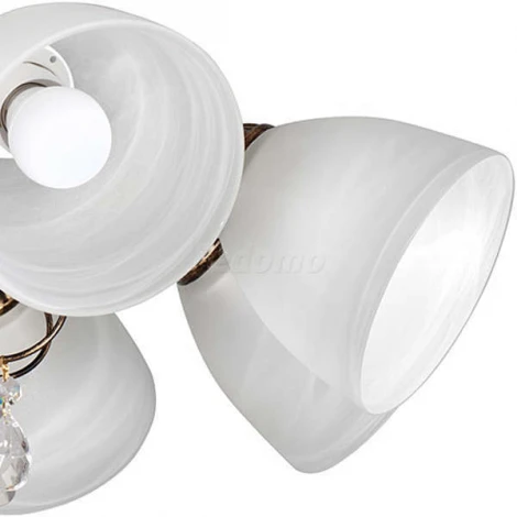 Люстра потолочная Day&Night, 8 плафонов, черный с золотом, белым и прозрачным