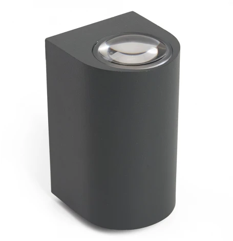 Архитектурная подсветка Feron Корфу 48481 DH053, 2*5W, 800Lm, 3000K, серый Бостон (LED, 220V, IP54)