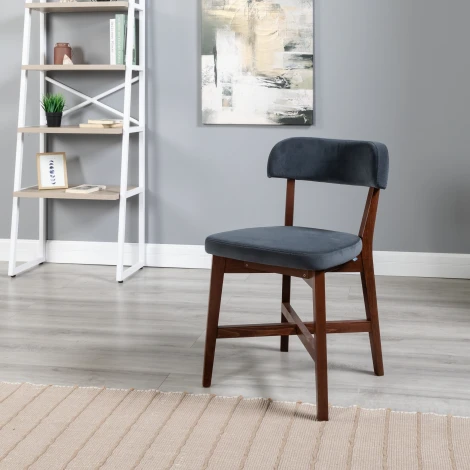 Стул Frank Pro Diag Grey/Темный орех R-Home арт.400010989h